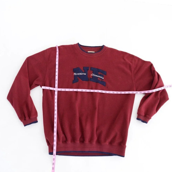 Vintage Northern Elements  Red Crewneck Sweater - Picture 4 of 12